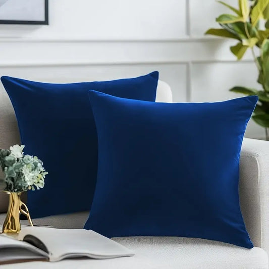 Elegant Velvet Square Cushion Cover Without Filler – Home Décor Item