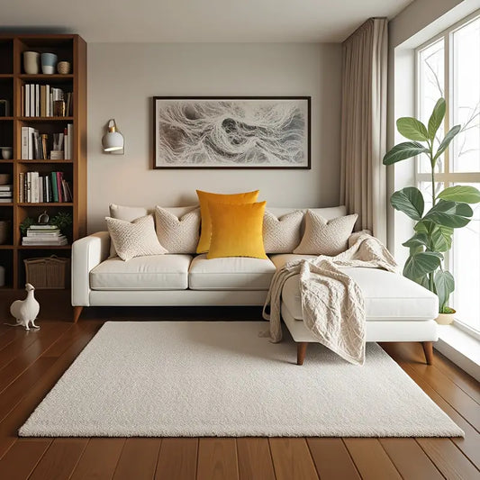 Yellow Velvet Square Cushion Cover Without Filling